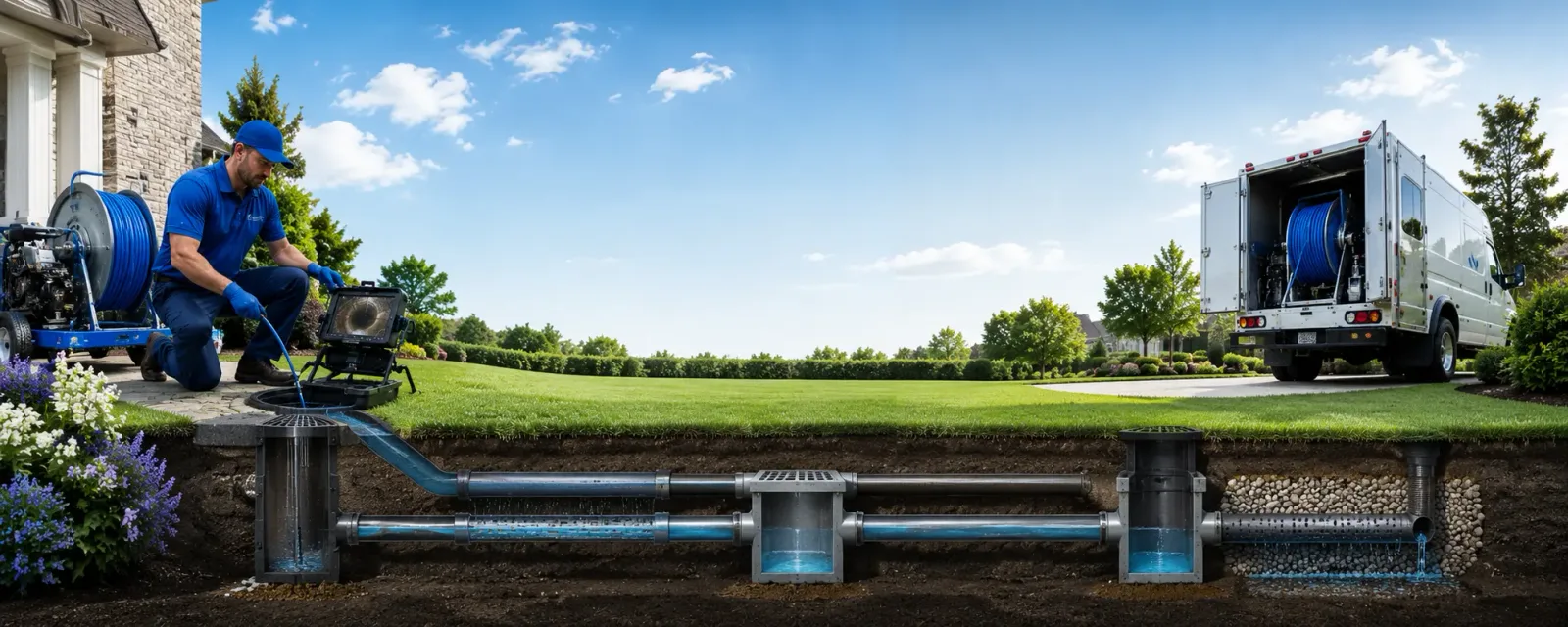 Outdoor drain cleaning information for Represa, CA